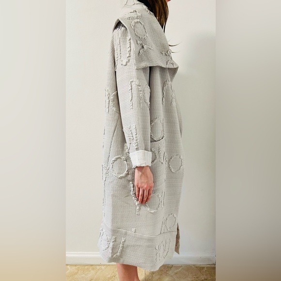 “YOU” Designer Coat - Unique Textured Statement Piece - Picture 3 of 5